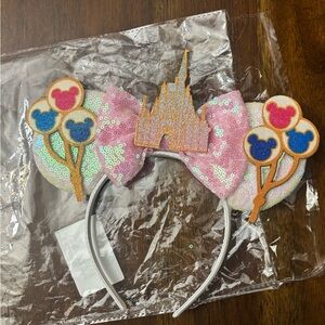 Pink Sequin Castle Headband